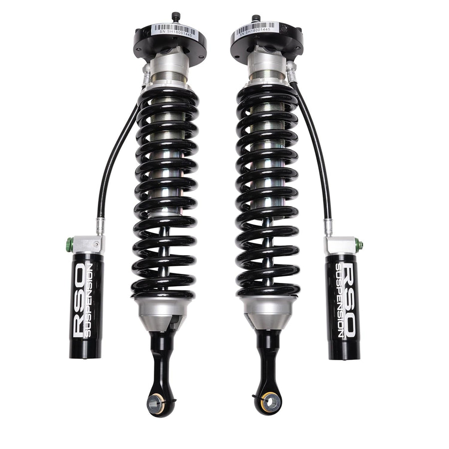 150107-424500 RSO 07-21 Toyota Tundra Front 2.5 Coilover Adjustable Remote Reservoir Shocks 1-3in Lift