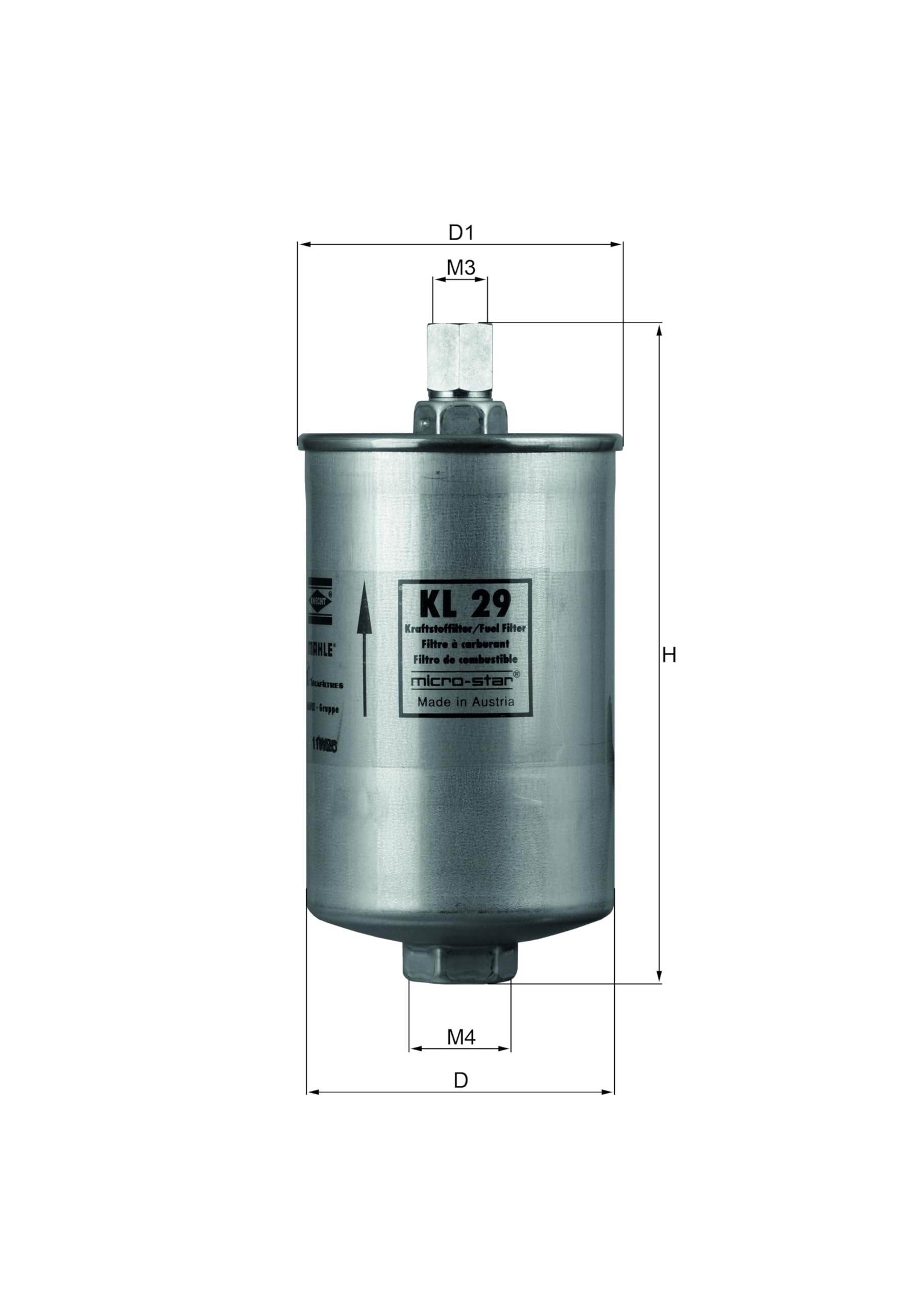 Fuel Filter MAHLE KL 29