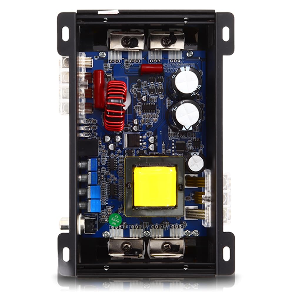 Full Range Sundown Audio Class D Monoblock Amplifier - 1000W/600W RMS 1-Ohm Stable Digital Car Audio Amp with Variable Filters, Bass Boost, Clipping Remote, 4-Way Protection (SFB-600D)