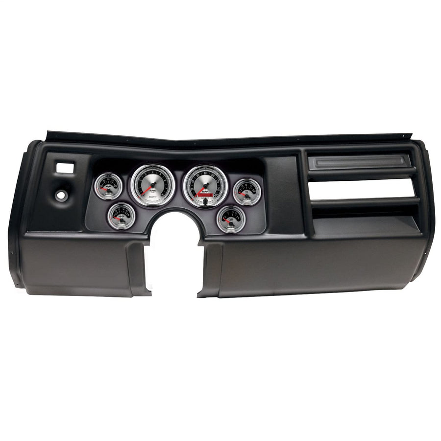 AutoMeter Dash Kit Direct Fit, (3 3/8" X2, 2 1/16" X4), Chevy Chevelle No Vent 69, American Muscle (2908-01)