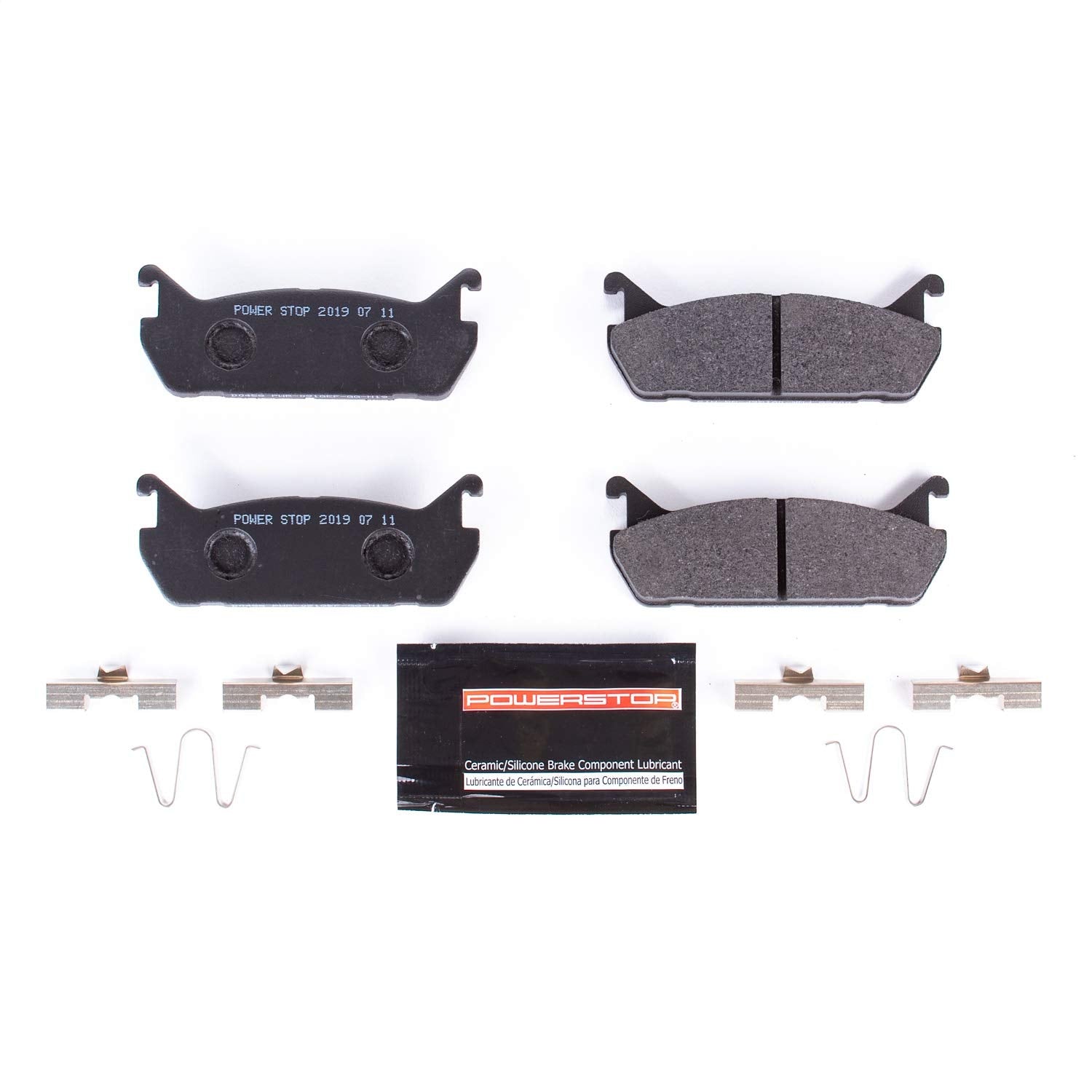 Power Stop Rear PSA-458 Track Day Carbon-Fiber Metallic Brake Pads For Ford Escort, Mazda 323, Mazda Miata, Mazda Protege, Mercury Tracer [Model Specific]