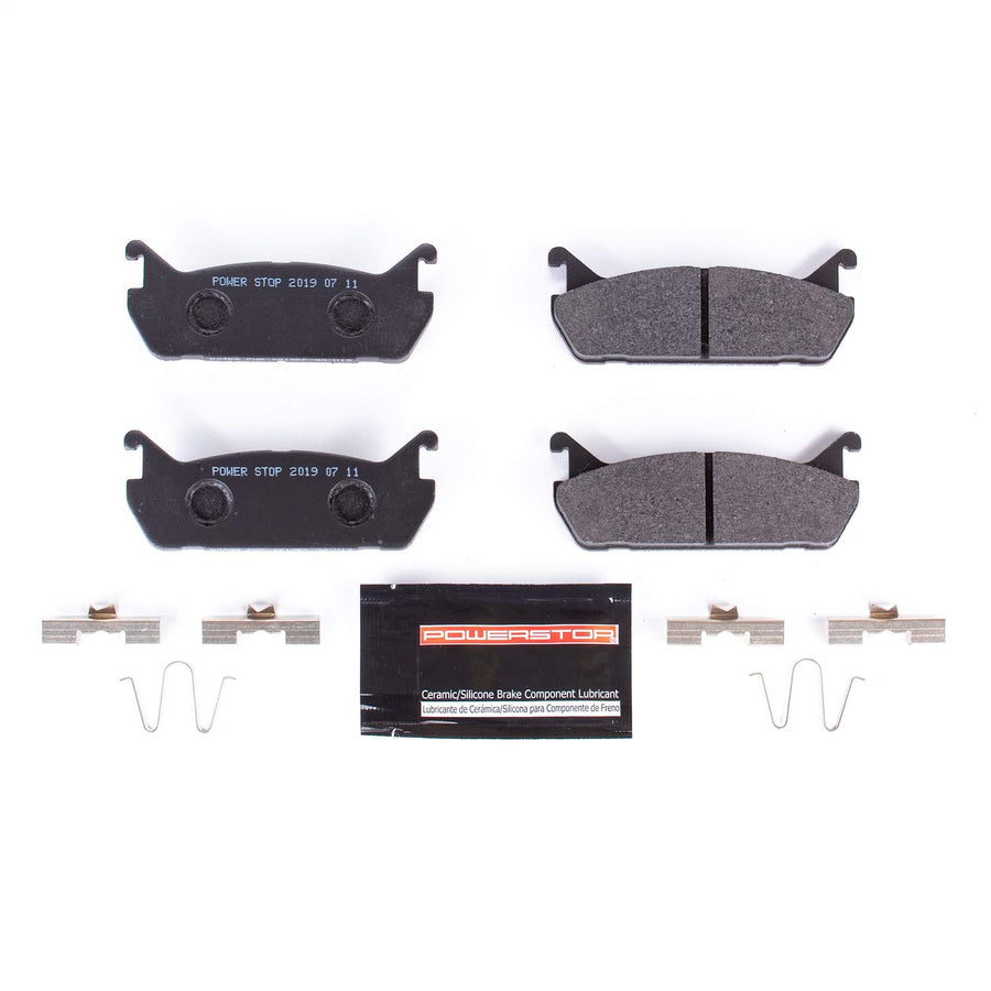 Power Stop Rear PSA-458 Track Day Carbon-Fiber Metallic Brake Pads For Ford Escort, Mazda 323, Mazda Miata, Mazda Protege, Mercury Tracer [Model Specific]