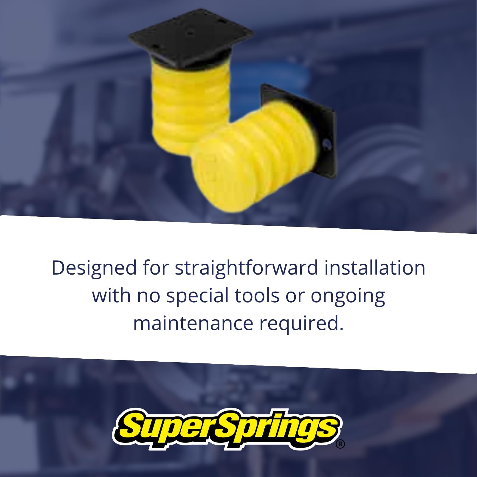 SSR-302-54 SuperSprings | Rear SumoSprings for Dodge RAM 2500|3500, Dodge RAM 4500|5500, Yellow