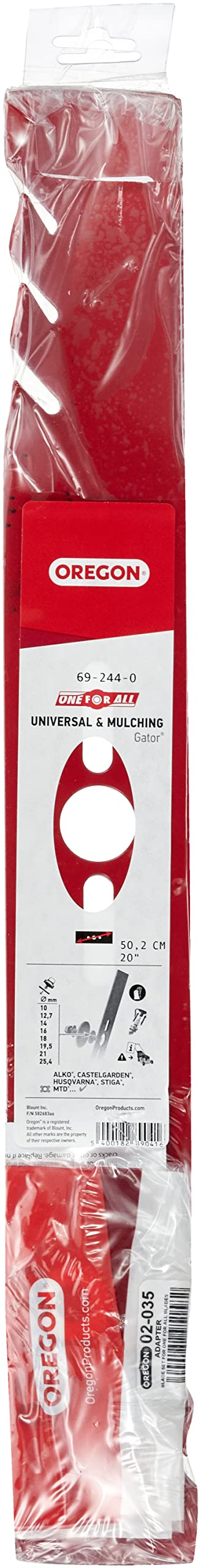 OREGON Universal 20" (50cm) Heavy Duty Gator MULCHER Lawnmower Blade 69-244-0