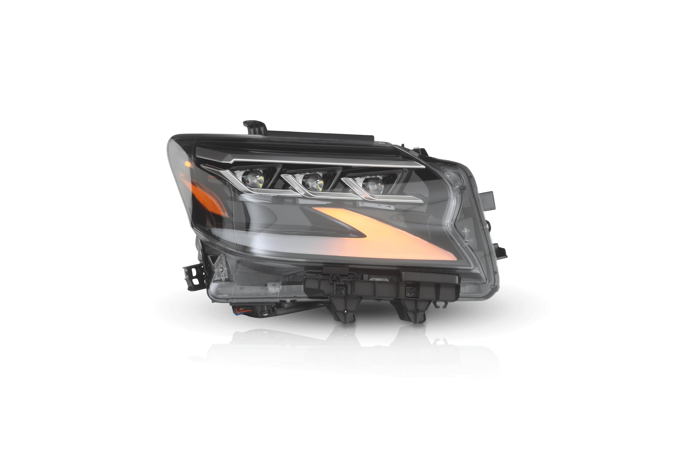 Attica4x4 Cobra-Tek - SOL SERIES Full LED Headlights | Compatible with Lexus GX460 (2014-2019) | Modern Design with DRL and Sequential Turn Signals | Glossy Black Clear.