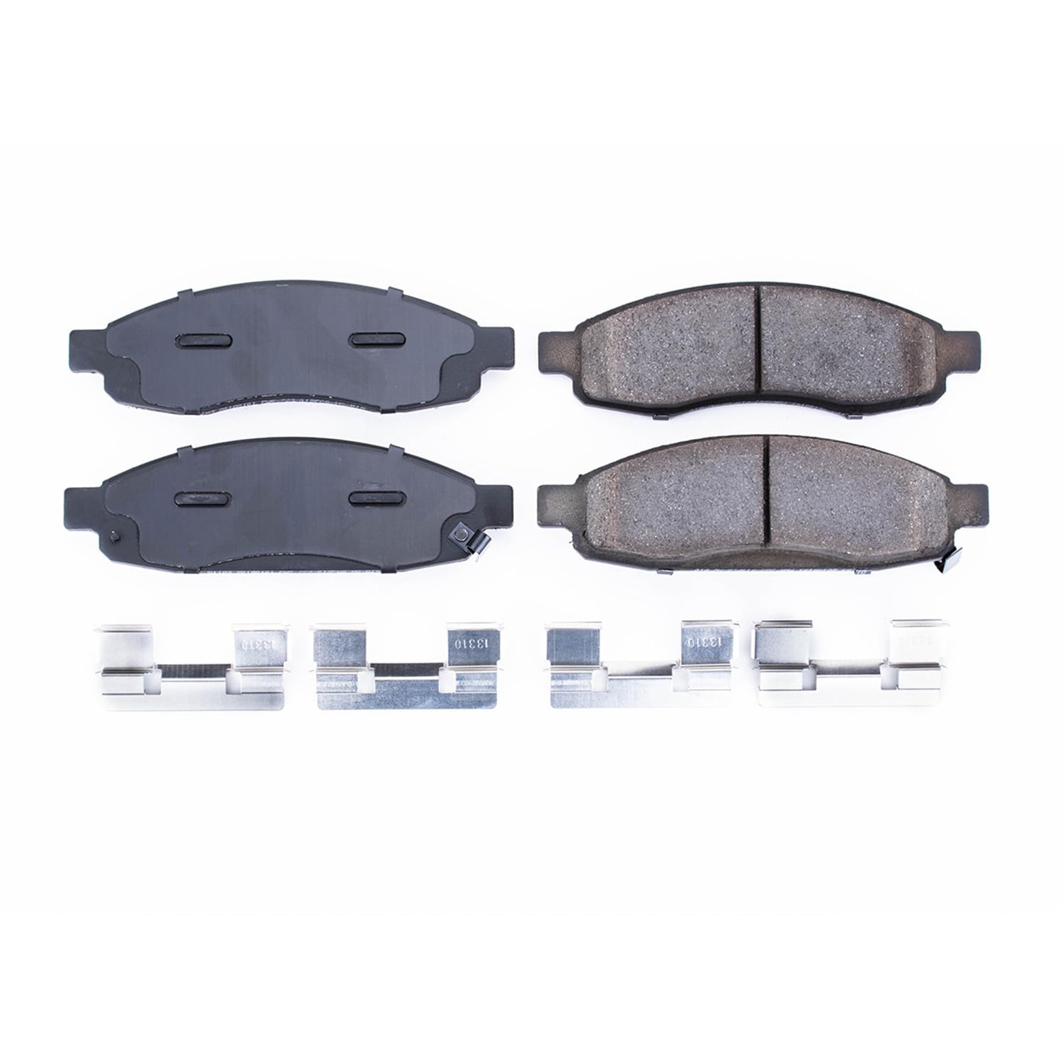 Power Stop Brake Kit Front For Infiniti QX56 2005-06 |Nissan Armada 2005-06 |TITAN 2006-07 - Ceramic Brake Pads With Installation Hardware, 17-1183