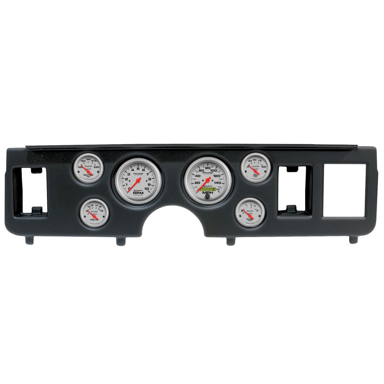 AUTO METER Direct Fit Dash Kit 2917-13, (3 3/8" X2, 2 1/16" X4), Ford Mustang 79-86, Ultra-Lite