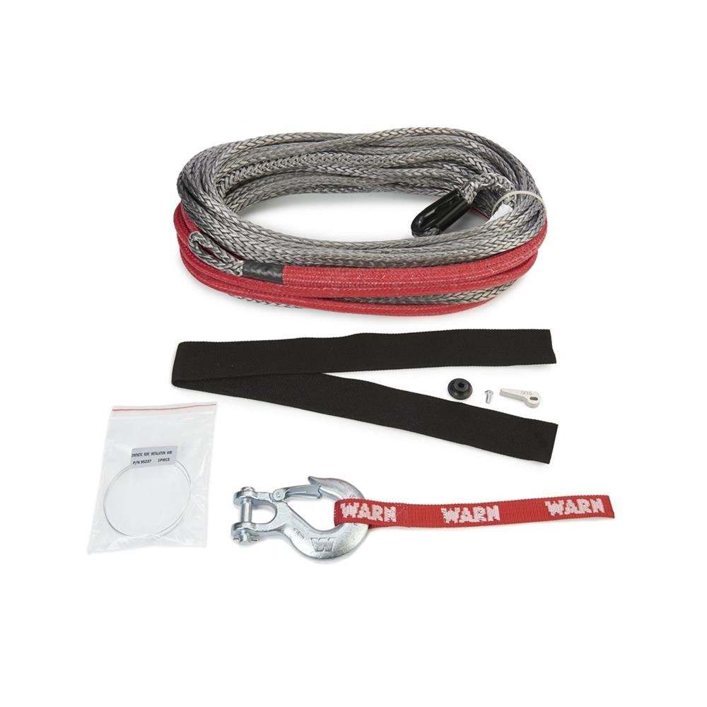 Spydura WARN 93120 Pro Synthetic Winch Cable Rope with Loop Ends: 3/8" Diameter x 80' Length, 8.25 Ton (16,500 lb) Capacity
