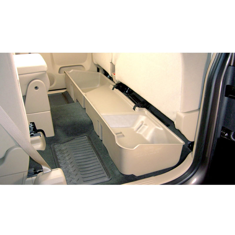Under Seat Storage DuHa 10001 fits 1999-2007 Chevy Silverado/GMC Sierra 1500 2500 3500 Extended Cab Classic |Dark Grey Heavy-Duty Back Seat Organizer | Includes Dividers