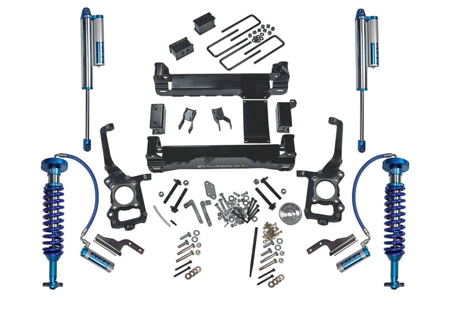 SUPERLIFT SUSPENSION RealTruck 6" Lift Kit for Ford F-150 | Complete Lift Kit with King 2.0 Coilovers | K129KG | Fits 2015-2020 Ford F-150 4WD