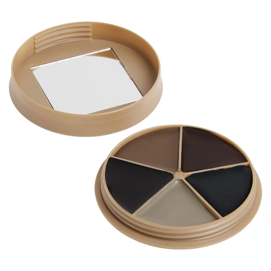 Camo Face Paint Kit HME with Mirror - Long-Lasting Non-Glare Easy-to-Use Concealment Makeup for Hunting in Compact Case, 5 Colors