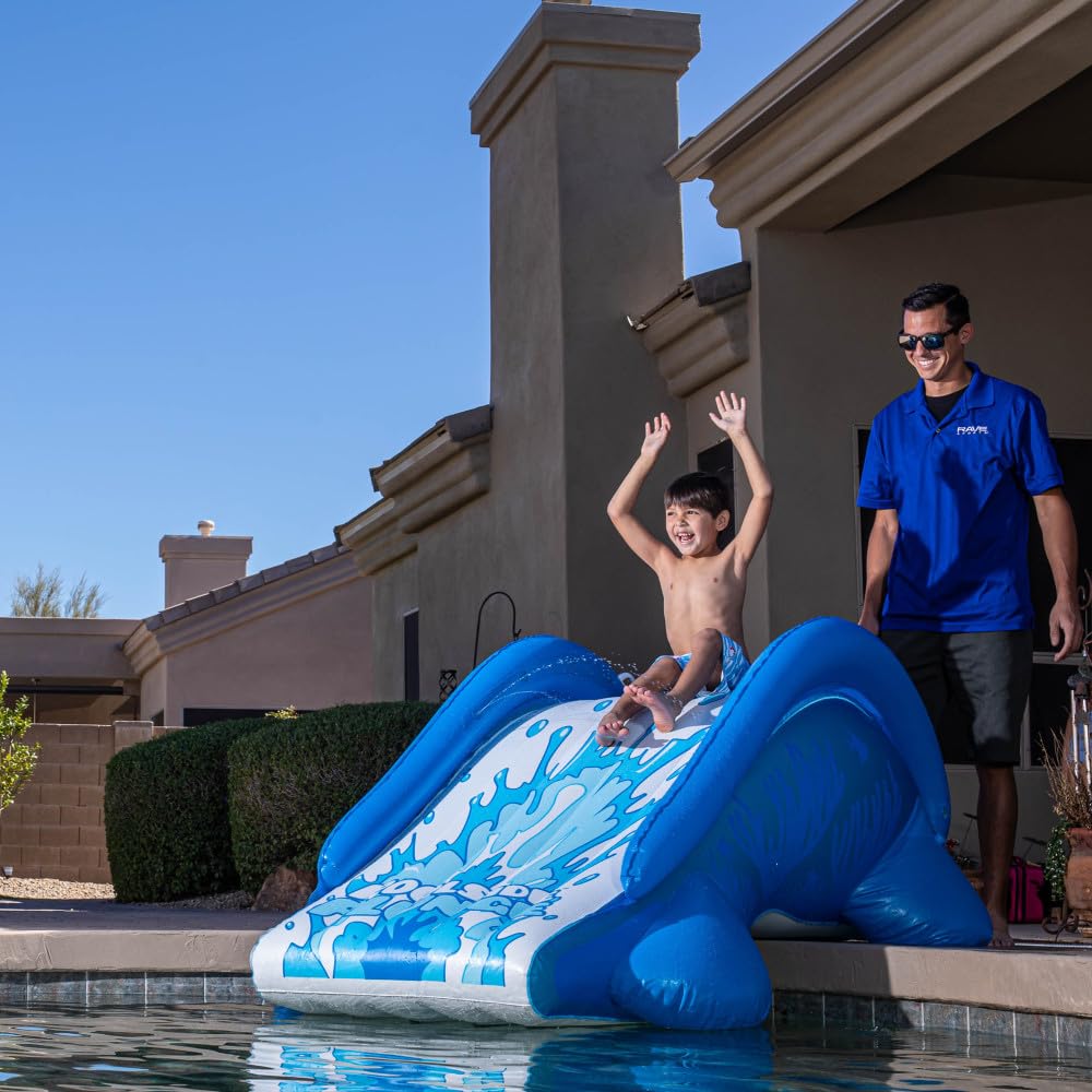 Poolside Plunge Rave (67 X 33 X 33-Inch, Blue/White)