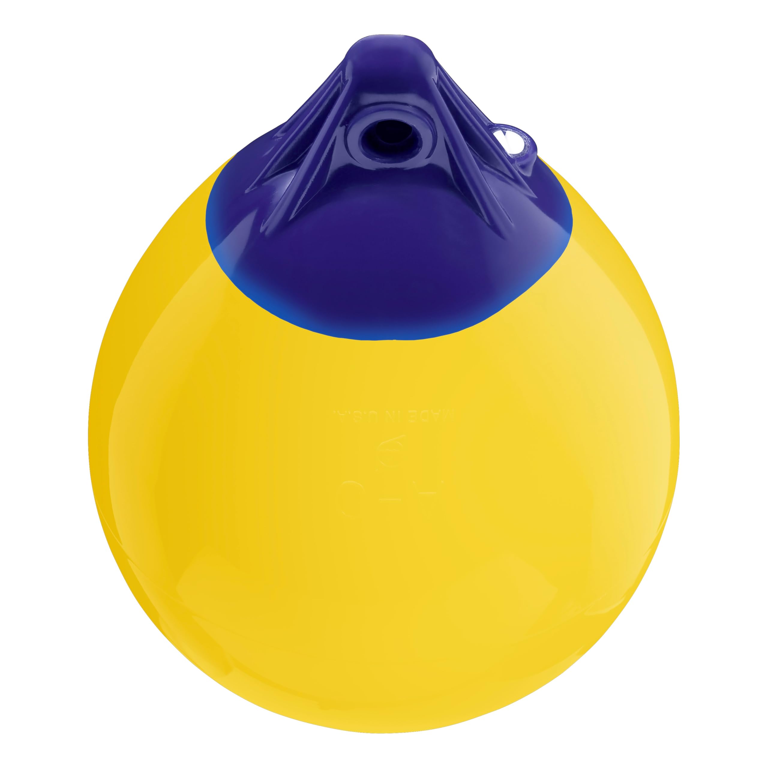 A-0 Standard Blue Ropehold - Yellow Polyform A-Series Buoy