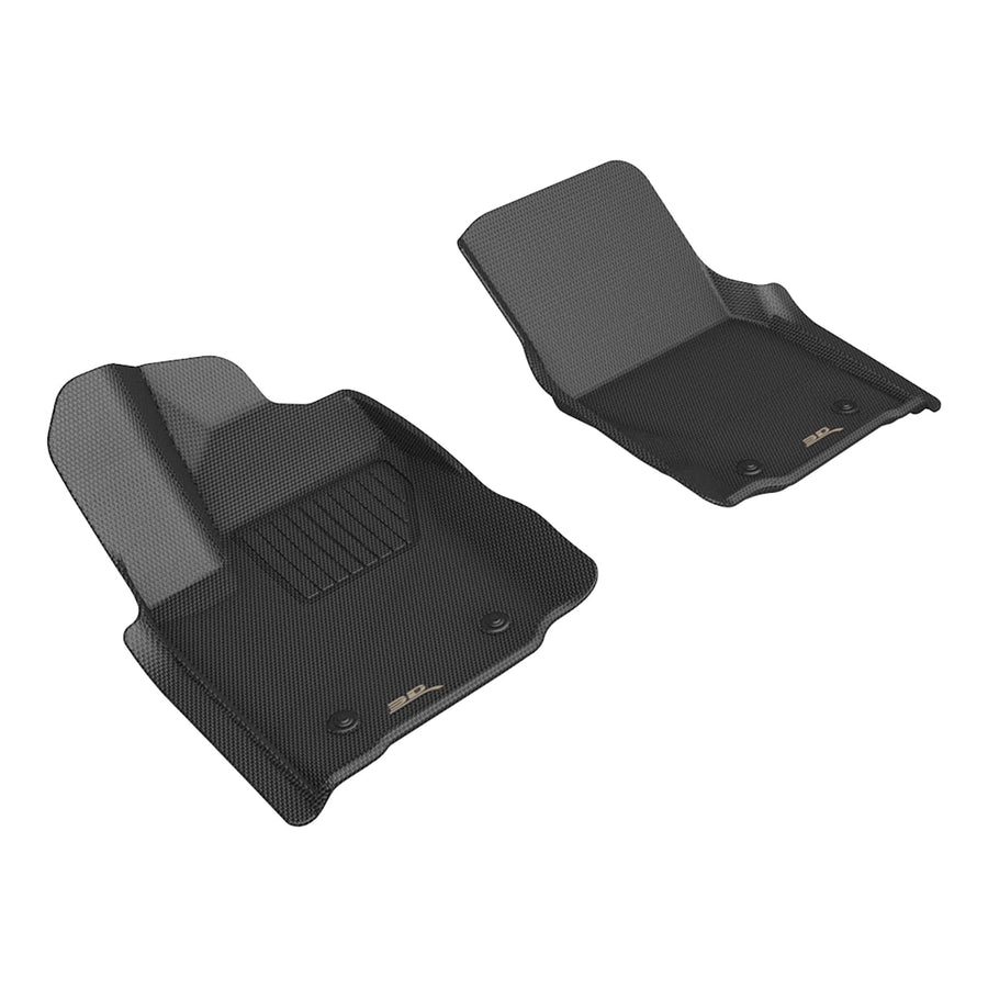 3D MAXpider Kagu Custom Fit Floor Mat (Black) Compatible with Toyota Tacoma Extended Cab 2024-2026 - Front Row