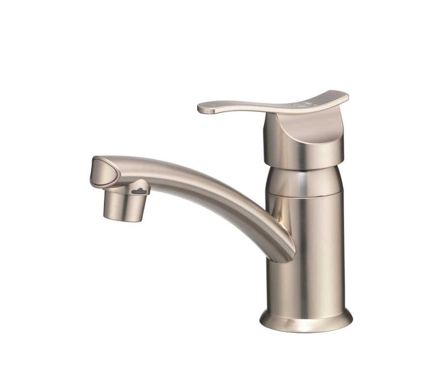 Dura Faucet Streamline RV Single Lever Centerset Lavatory Sink Faucet (Brushed Satin Nickel)