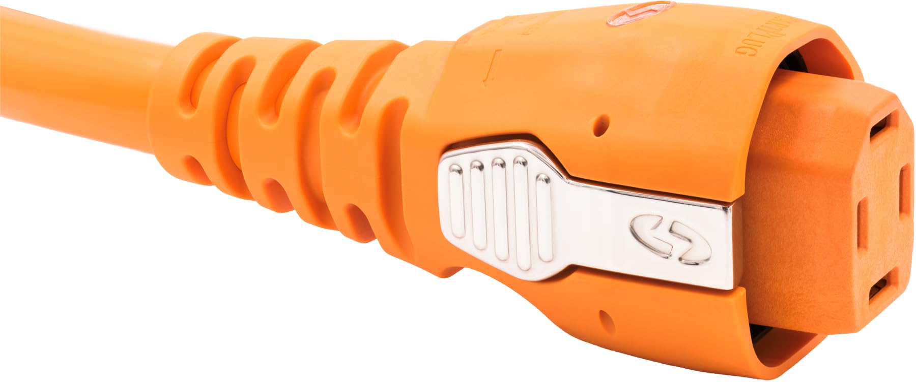 C50254 SmartPlug 50 Amp / 125V/250V Cordset – Female Boatside to SS2-50P Twist-Lock Dockside Connector with Polarity Indicator – 25ft Orange