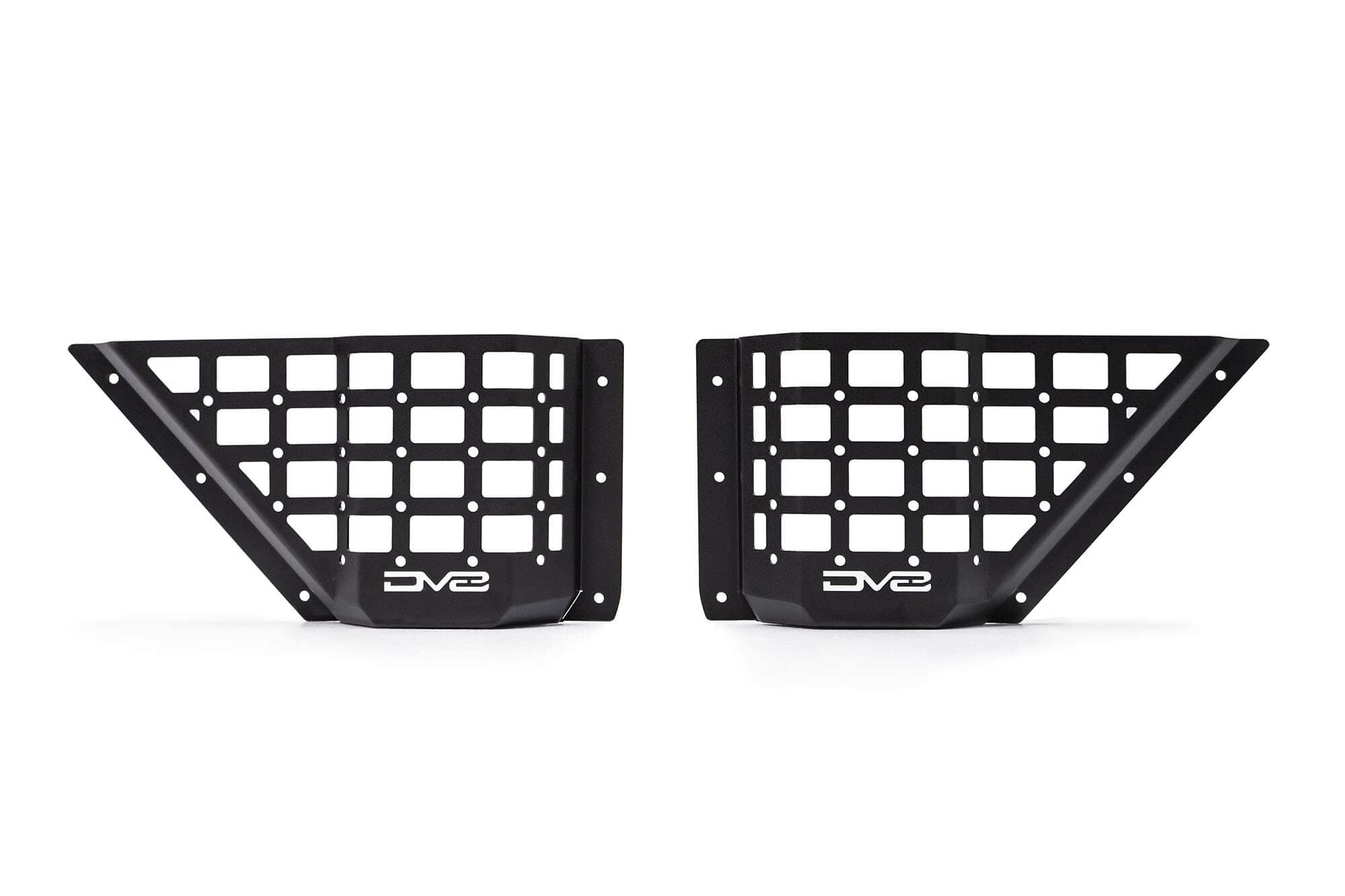 DV8 Offroad Molle Panels for Front Door Pocket 2021+ Ford Bronco 6th Gen | Driver & Passenger Side Pair | Increased Capacity of Door Pockets | Compatible with Molle Accessories