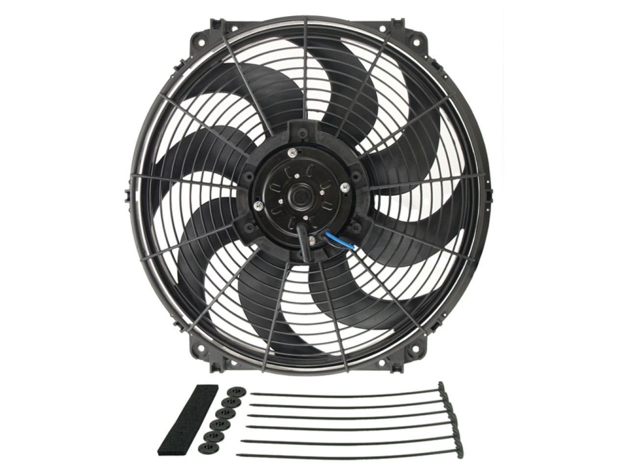 16" Derale Tornado Electric Fan Standard Kit, Black