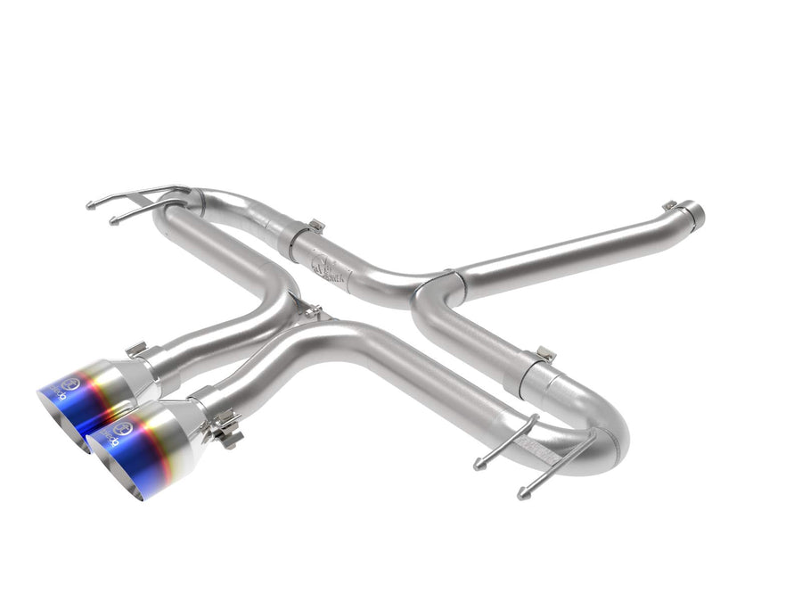 Takeda aFe Power 2-1/2 IN 304 Stainless Steel Axle-Back Exhaust System w/Blue Flame Tips