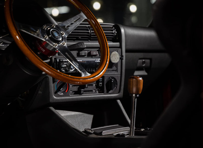 Mishimoto Wood Short Steel Core Shift Knob, Walnut