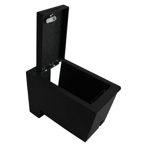 Center Console Safe Black Horse Security Lock Box, Black Gun Box Organizer, with 4 Digit Combination Resettable Lock Compatible with 2023-2023 Toyota Sequoia|2022-2024 Toyota Tundra-ASTT02