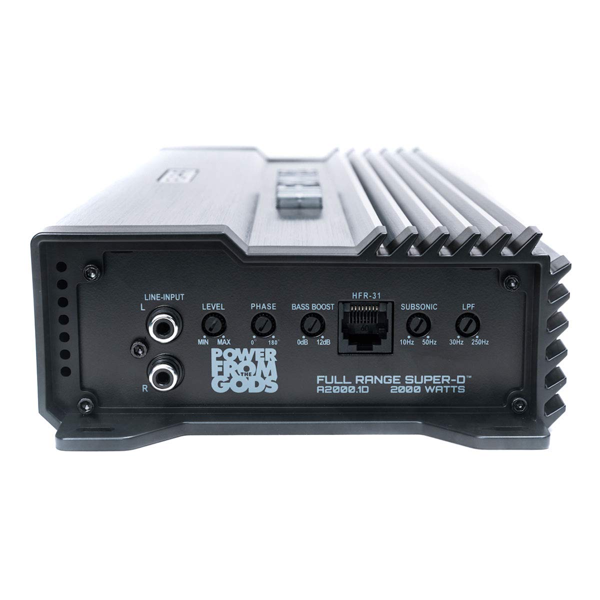 Hifonics Alpha A2000.1D Compact 2000 Watt 1 Ohm Stable Monoblack Car Audio Amplifier