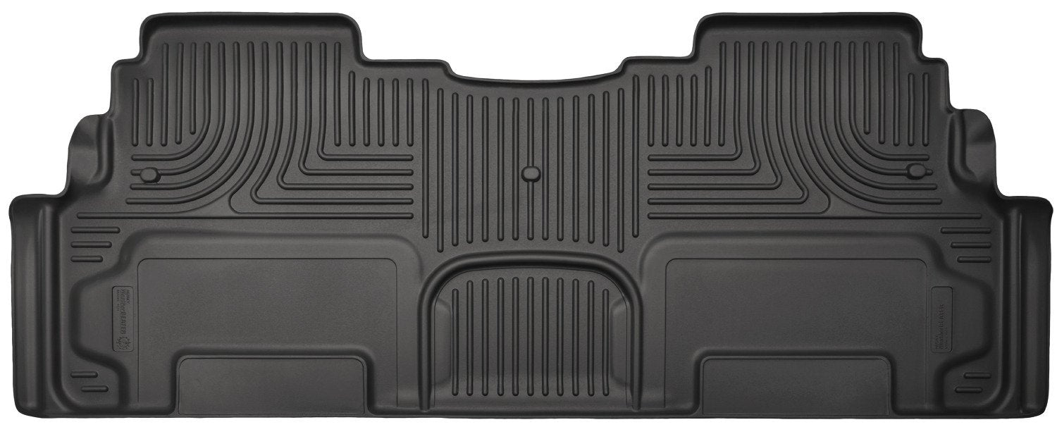 Weatherbeater Husky Liners Floor Mats | Fits 2008-2017 Buick Enclave; 2009-2017 Chevrolet Traverse; 2007-2017 GMC Acadia; 2007-2010 Saturn Outlook w/2nd Row Bucket Seats | 2nd Row, 1-pc Black - 19211