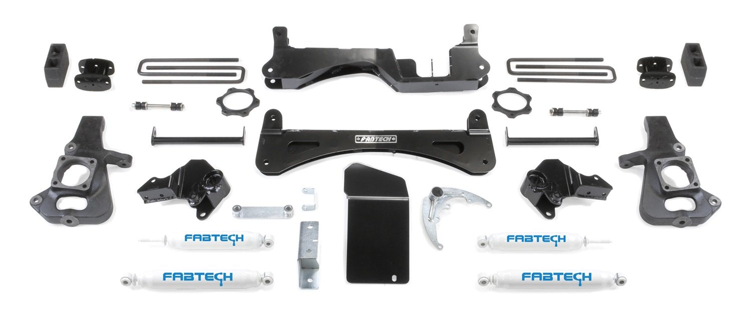 Fabtech Raised K1045 Torsion Suspension Lift System w/Performance Shocks 6 in. Lift