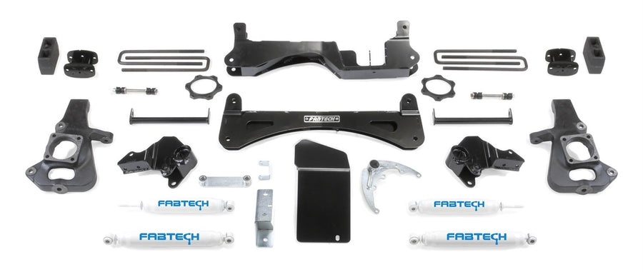 Fabtech Raised K1045 Torsion Suspension Lift System w/Performance Shocks 6 in. Lift