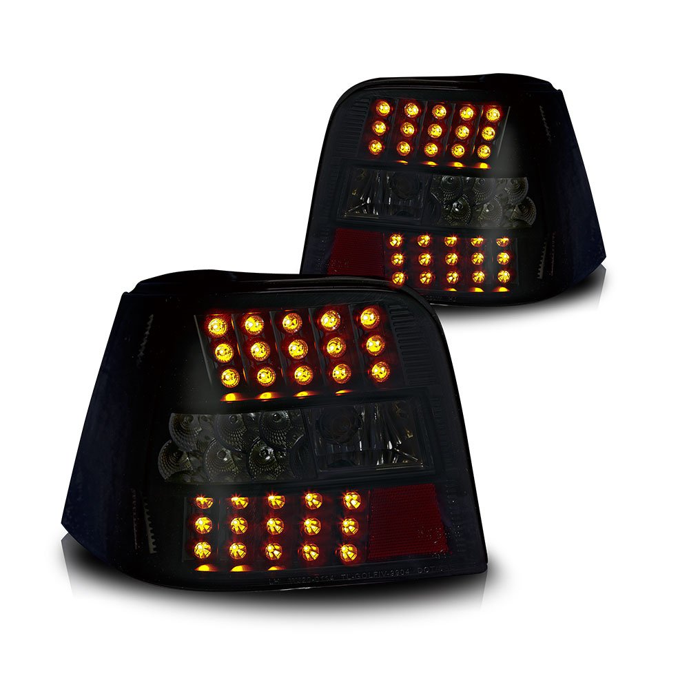Winjet LED Tail lights for [1999 2000 2001 2002 2003 2004 2005 Volkswagen Golf GTI MK4] Street Series