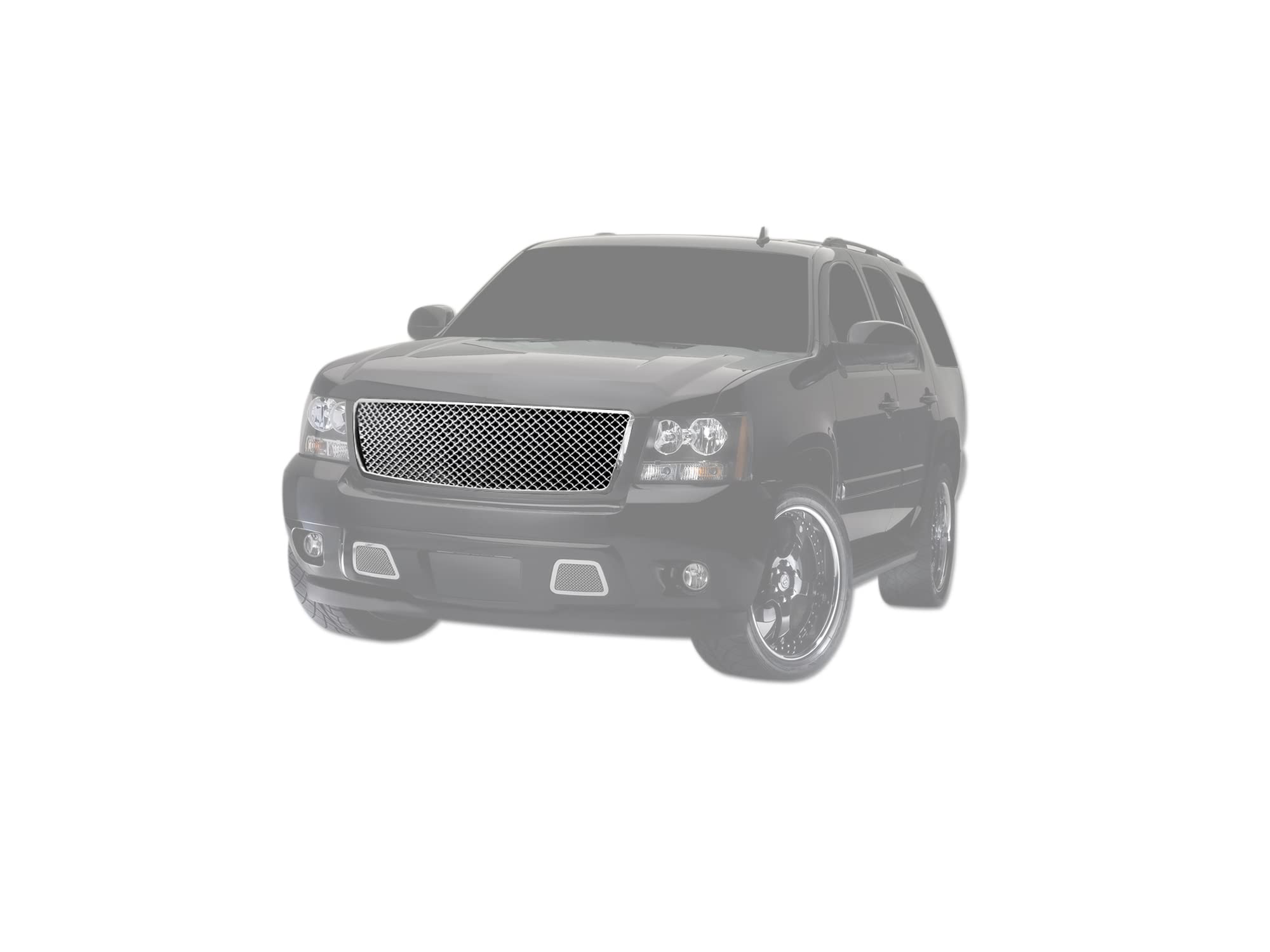 7146990 Armordillo USA Chrome Mesh Front Hood Grille Fits 2007-2014 Chevy Avalanche