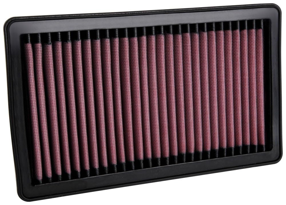 K&N High-Flow Original Engine Air Filter: Increase Power: Premium, Washable: Compatible with 2020-2023 JEEP: Gladiator, Wrangler JL, 33-5106