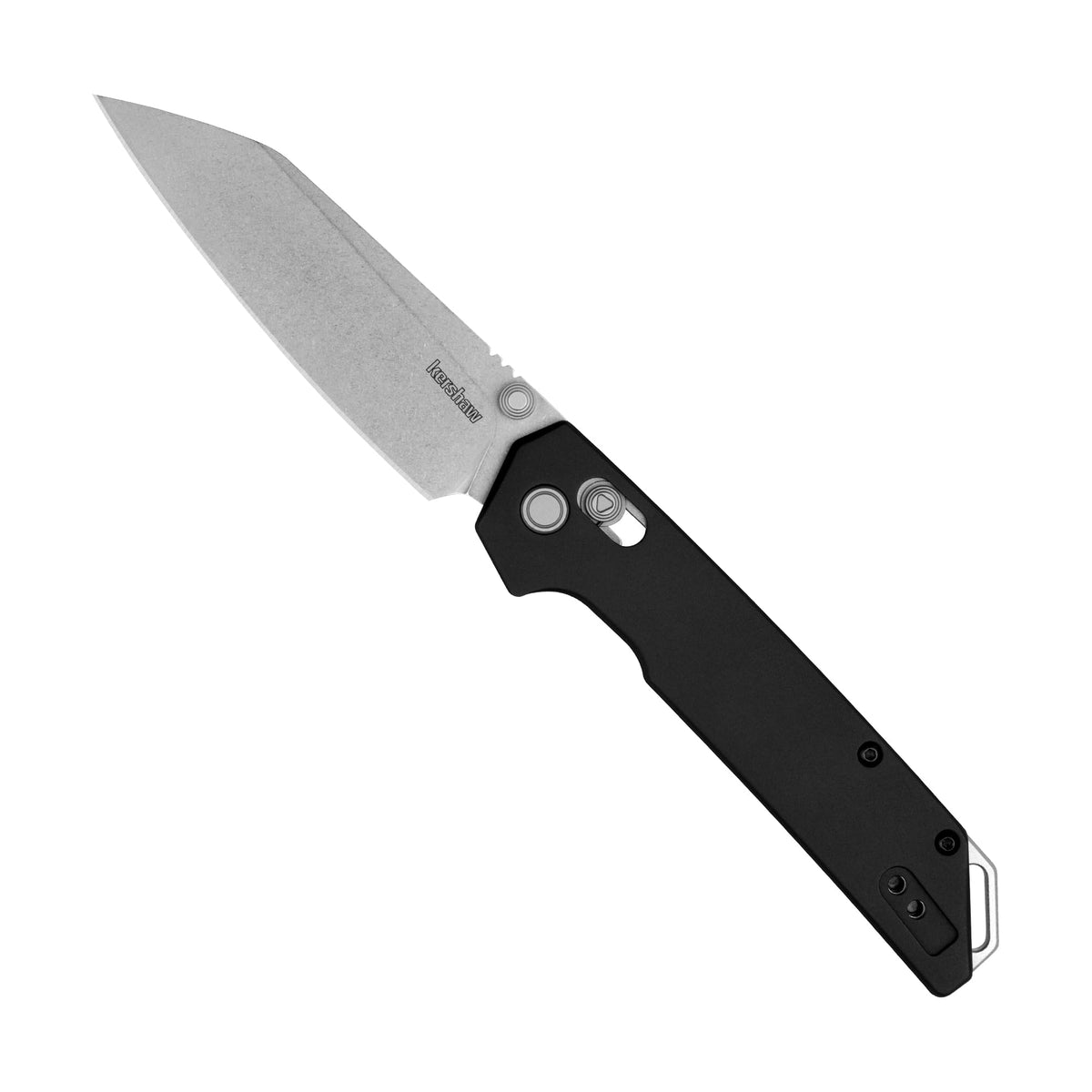 Kershaw Reverse Tanto Iridium Folding Pocket Knife, Sleek 3.4 inch D2 Steel Blade, DuraLock Locking Mechanism, Aluminum Handle, Designed in the USA