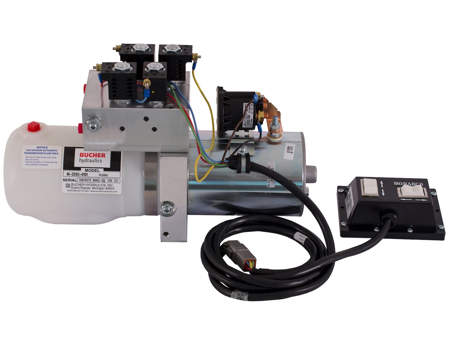 Hydraulic Power Unit Buyers Products PU3593 (Hydraulic Power Unit, 12V Dc, Snow Plow), Black