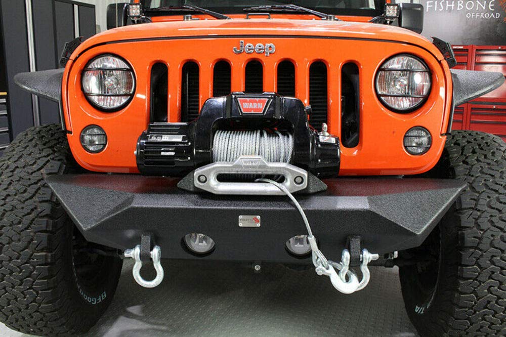 Manowar FISHBONE JK Front Winch Bumper