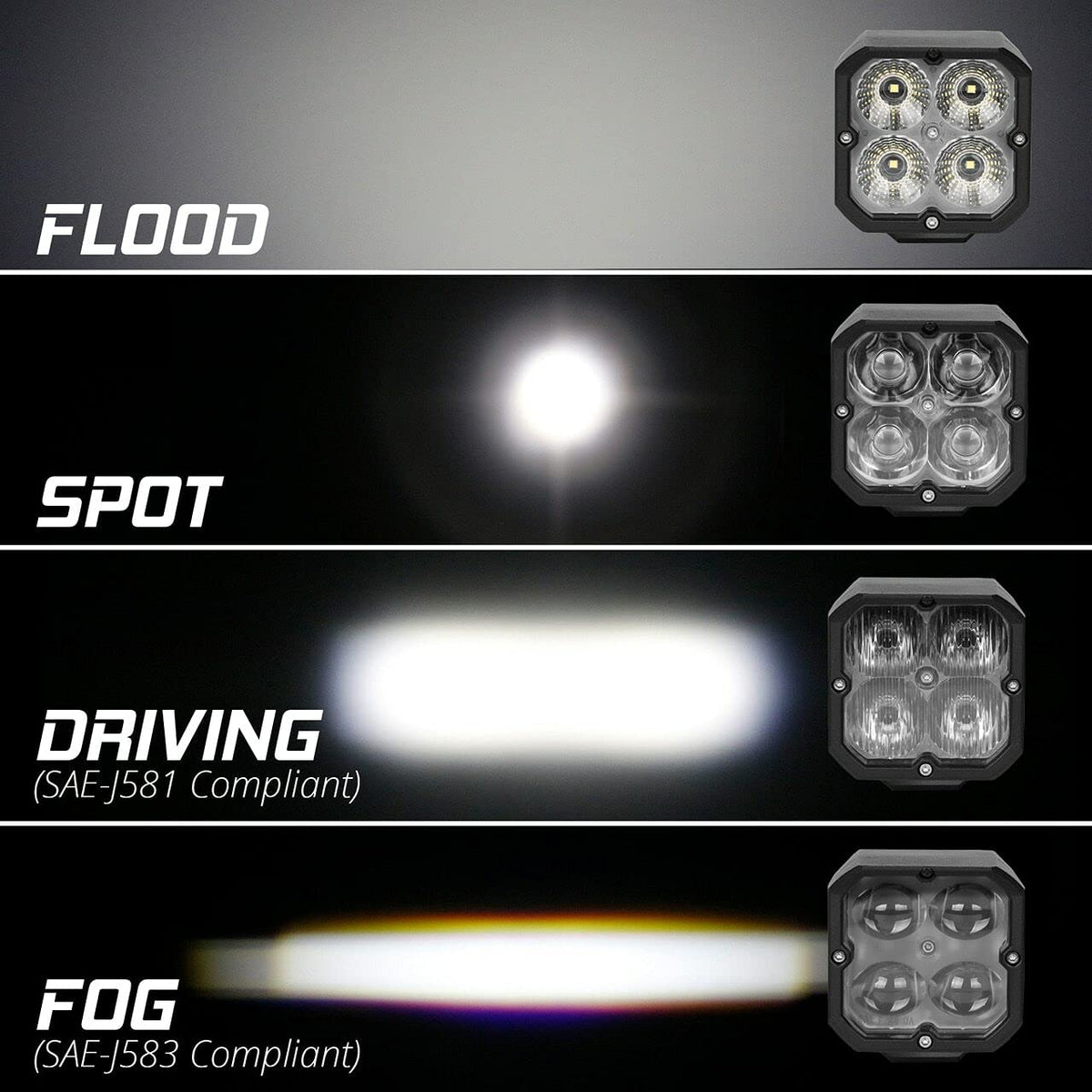 XK Glow Spot Light XK065001-S-KIT - Kit