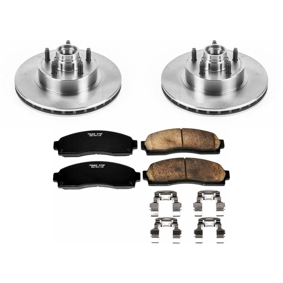 Power Stop KOE7004 Front Replacement Brake Kit-OE Brake Rotors & Ceramic Brake Pads For Ford Ranger 2010-2011 [Model Specific]