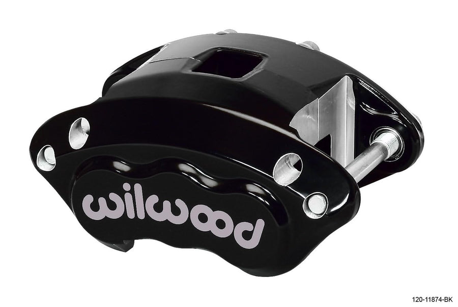 Wilwood Brake Caliper, 2 Piston, D154, Aluminum, Black Powder Coat, 12.19 in OD x 1.040 in Thick Rotor, 5.460 in Floating Mount, Each