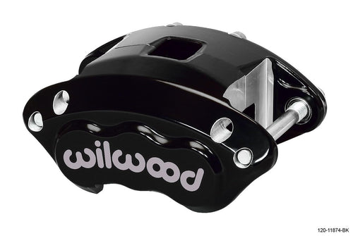 Wilwood Brake Caliper, 2 Piston, D154, Aluminum, Black Powder Coat, 12.19 in OD x 1.040 in Thick Rotor, 5.460 in Floating Mount, Each