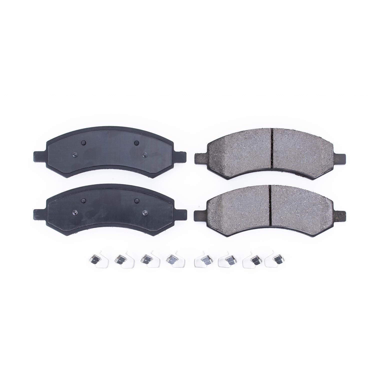 Power Stop Front Brake Kit For Chrysler Aspen 2007-09 |Dodge Dakota 2005-10 |Durango 2007-09 |Ram 1500 2006-10 |JK Jeep Wrangler 2018 - Ceramic Brake Pads With Installation Hardware, 17-1084