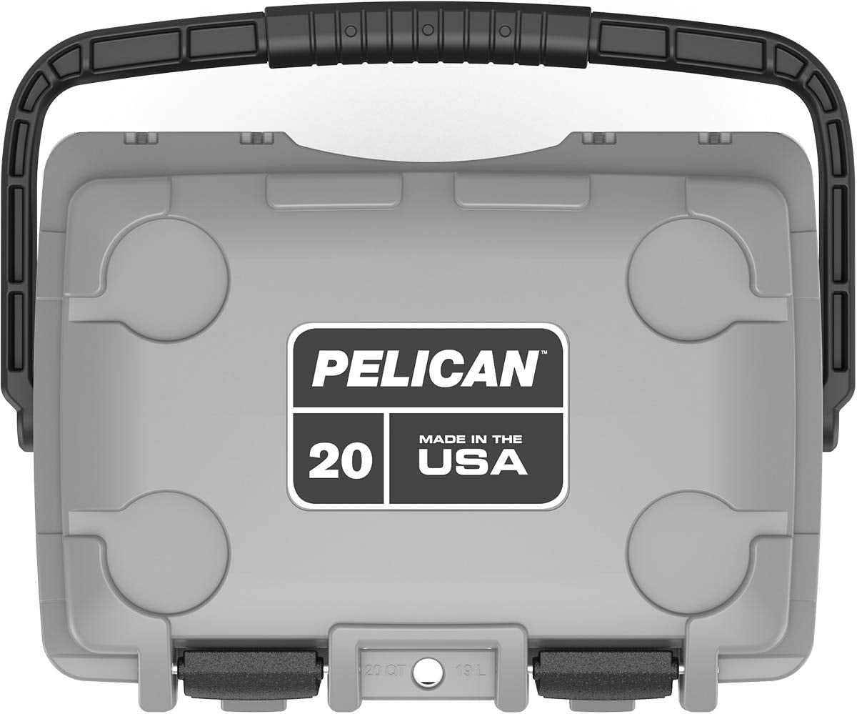 20 Quart Pelican Elite Cooler (Dark Grey/Green)