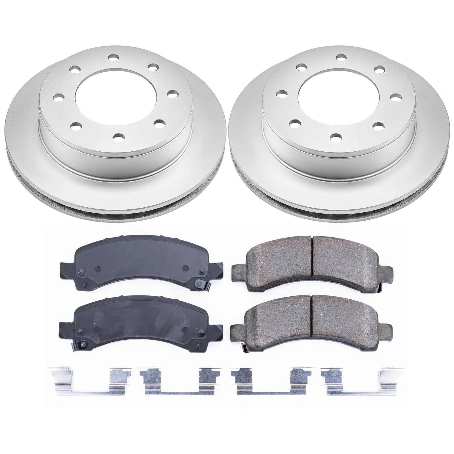 Coated Brake Rotor & Ceramic Brake Pads- rear Power Stop CRK6251