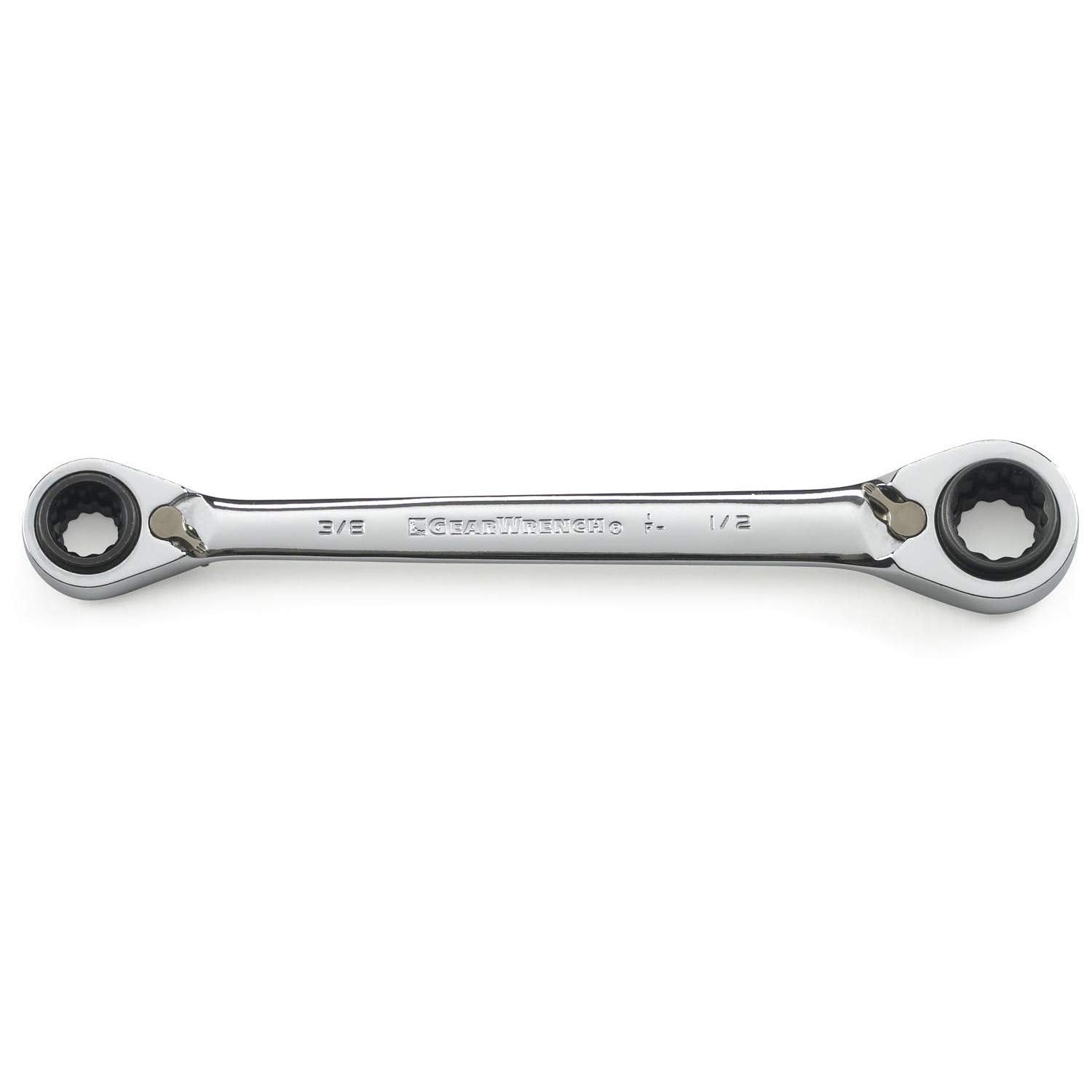 GEARWRENCH 12 Point 2 Pc. QuadBox™ Reversible Double Box Ratcheting Wrench Set, SAE - 85900