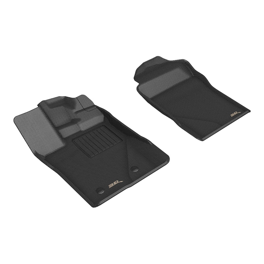 3D MAXpider Kagu Custom Fit Floor Mat (Black) Compatible with Ford Ranger Supercrew 2025-2026 - Front Row