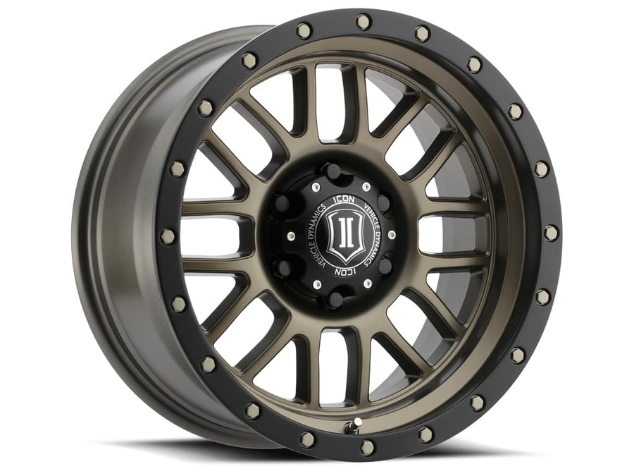 Alpha ICON Alloys, Bronze, 17 x 8.5/17 x 8.5/5 x 5, 0mm Offset, 4.75" BS, 1217857347BR
