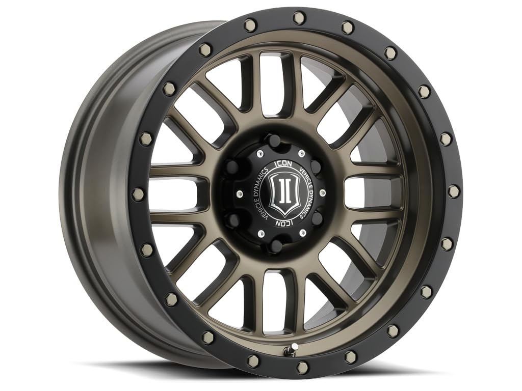 Alpha ICON Alloys, Bronze, 17 x 8.5/17 x 8.5/6 x 5.5, 0mm Offset, 4.75" BS, 1217858347BR