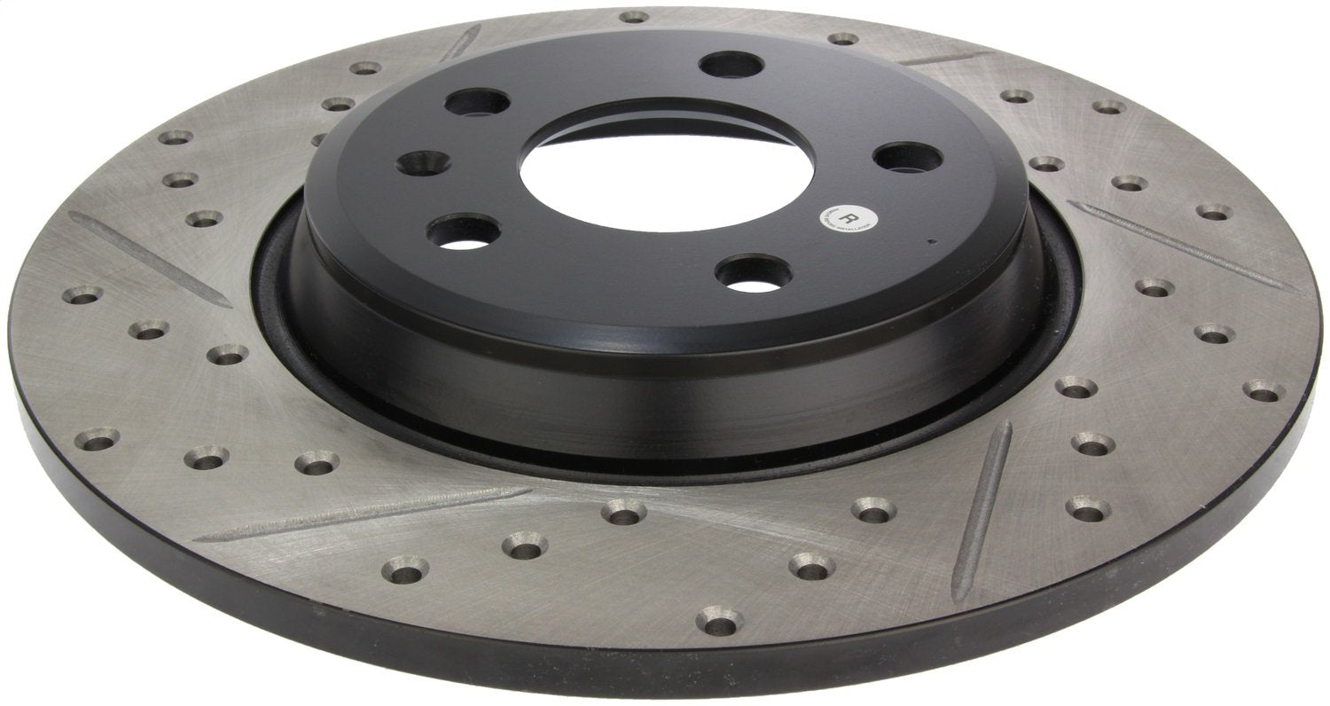 Sport Drilled/Slotted Brake Rotor StopTech 127.33127R (Rear Right), 1 Pack
