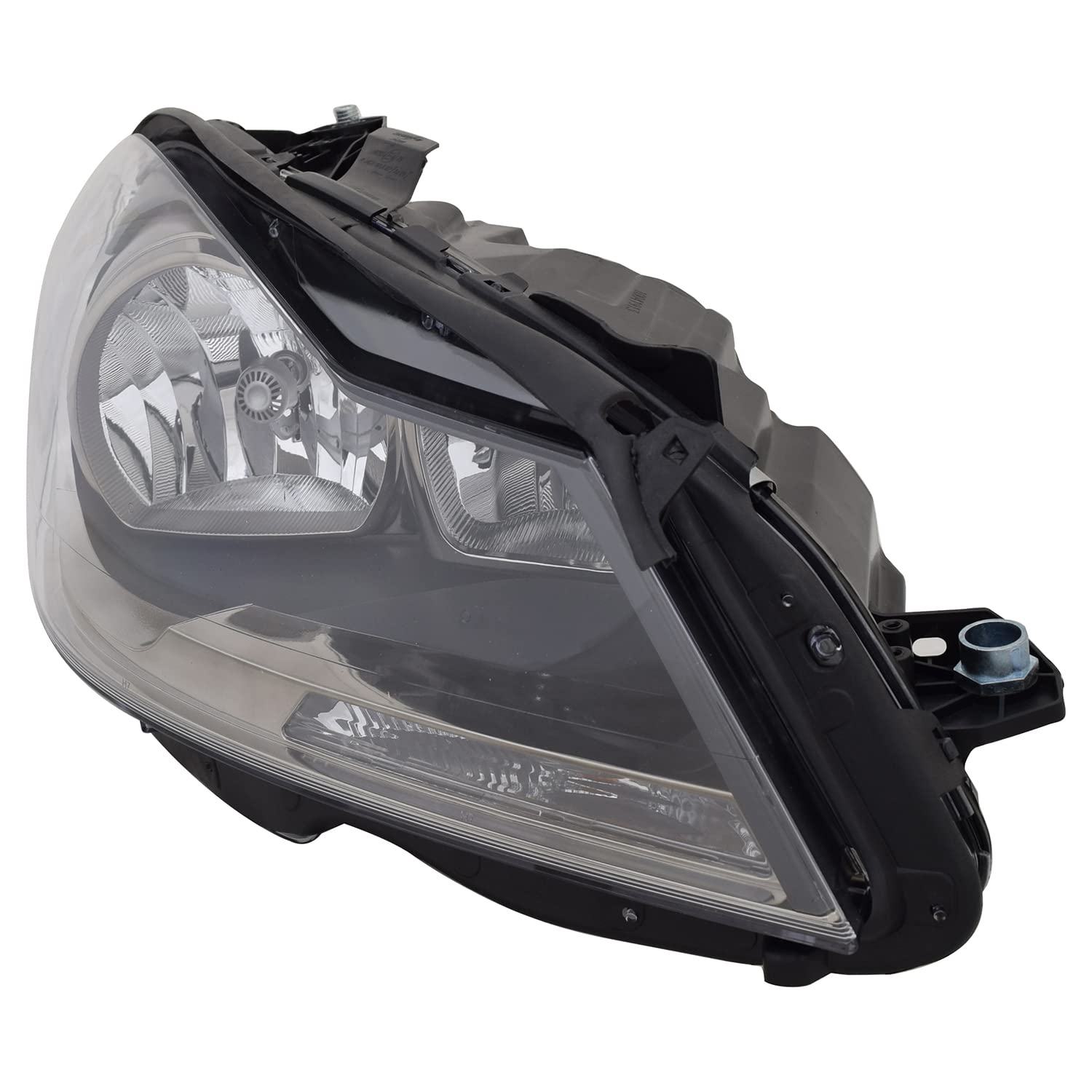 Right TYC Headlight Assembly Compatible with 2012-2015 Mercedes Benz C-Class