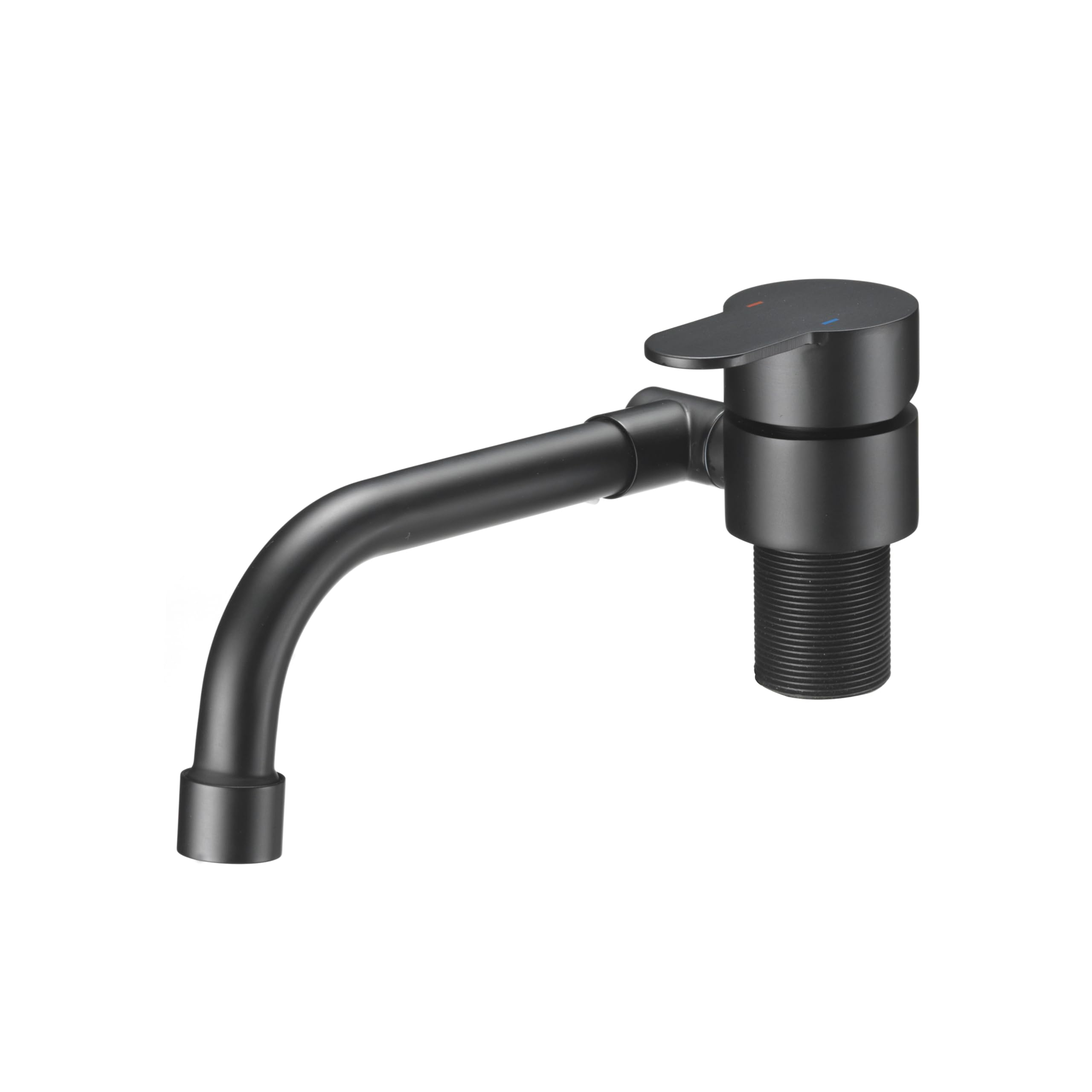 Folding RV Kitchen Faucet Dura Faucet (DF-MK510H-MB) – Matte Black, 360° Rotating & Vertical Folding Spout, Single Lever Handle, Lead-Free, Easy Install Compact Sink Faucet