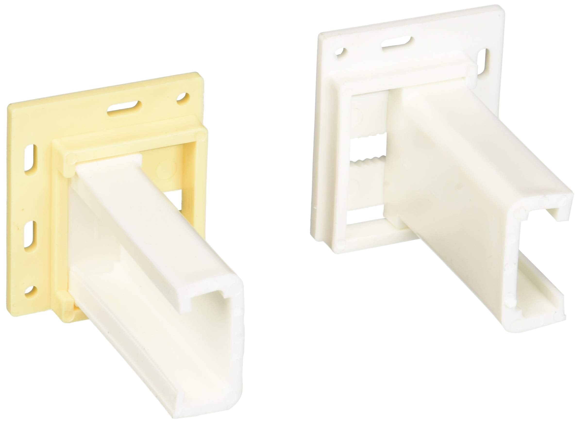 H305 RV Designer Drawer Slide Socket Set - C Shape - 4-Way Adjustable Rear Mount - RV Drawer Slides Brackets - Includes Fasteners - Easy Install - 2 Pack